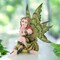 Polyresin Fairy Contemplating Life Figurine Fairy Tale Decor,